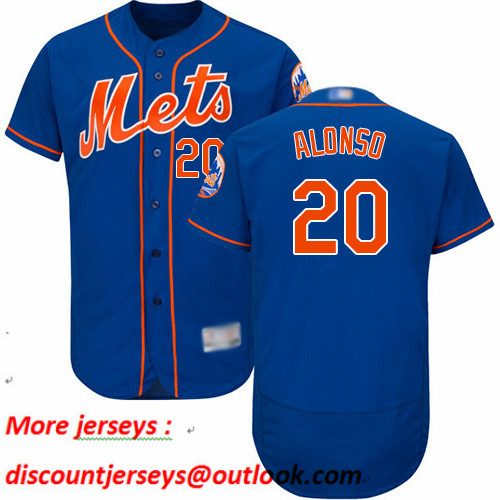 Mets #20 Pete Alonso Blue Flexbase Authentic Collection Stitched Baseball Jersey