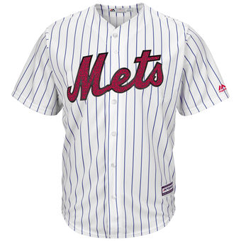 New York Mets Majestic Fashion Stars & Stripes Cool Base Jersey - White