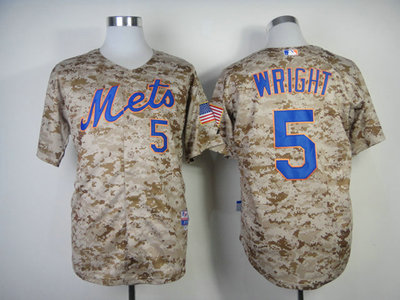 New York Mets #5 David Wright Alternate Camo Cool Base Baseball Jersey New York Mets #5 David Wright Alternate Camo Cool Base Baseball Jersey