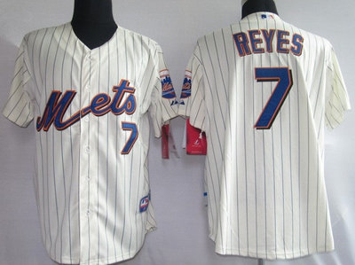 MLB Jerseys New York Mets 7 Jose Reyes Cream MLB Jerseys New York Mets 7 Jose Reyes Cream