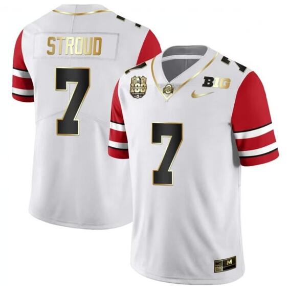 Men's Ohio State Buckeyes ACTIVE PLAYER Custom White College Stitched Jersey Men's Ohio State Buckeyes ACTIVE PLAYER Custom White College Stitched Jersey