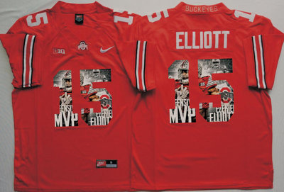 Ohio State Buckeyes 15 Ezekiel Elliott Red New Portrait Number College Jersey Ohio State Buckeyes 15 Ezekiel Elliott Red New Portrait Number College Jersey
