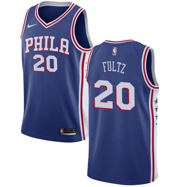 Nike 76ers #20 Markelle Fultz Blue NBA Swingman Jersey