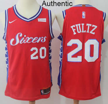 Nike 76ers #20 Markelle Fultz Red Statement Edition NBA Swingman Jersey NBA Authentic Jersey