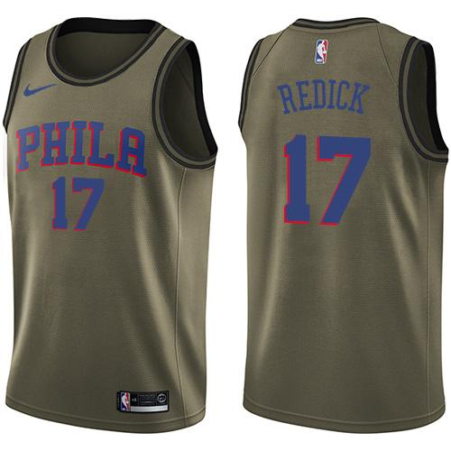 Nike 76ers #17 JJ Redick Green Salute to Service NBA Swingman Jersey