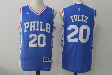 76ers 20 Markelle Fultz Royal Blue Swingman Jersey