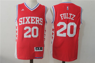 76ers 20 Markelle Fultz Red Swingman Jersey