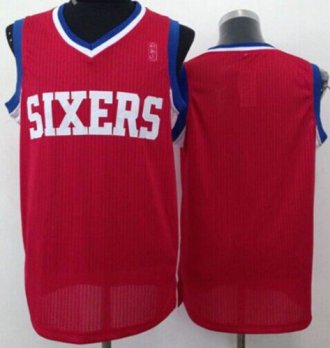 Revolution 30 Philadelphia 76ers Blank Red NBA Jersey