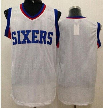 Philadelphia 76ers Blank White Stitched NBA Jersey