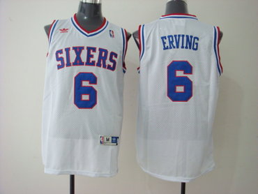 Philadelphia 76ers 6 Julius Erving Soul Swingman White Jersey