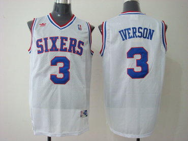 Philadelphia 76ers 3 A.Iverson Swingman WHITE Jersey