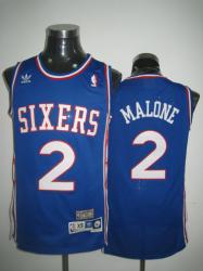 NBA Philadelphia 76ers #2 Malone Purple Jerseys