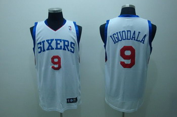 Philadelphia 76ers 9 Andre Iguodala White Jerseys