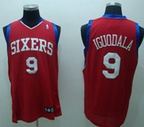 Philadelphia Sixers #9 IGUODAIA Red Jersey