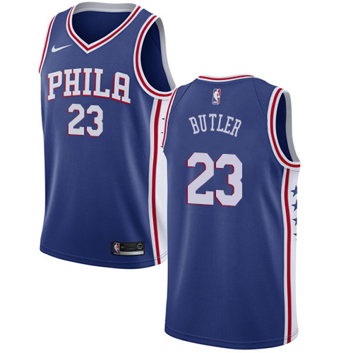 Nike 76ers #23 Jimmy Butler Blue NBA Swingman Icon Edition Jersey