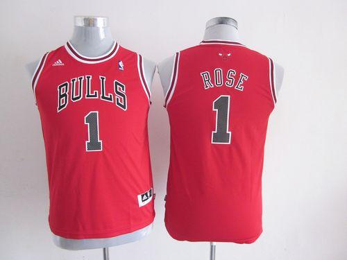 Bulls #1 Derrick Rose Red Stitched Youth NBA Jersey Bulls #1 Derrick Rose Red Stitched Youth NBA Jersey
