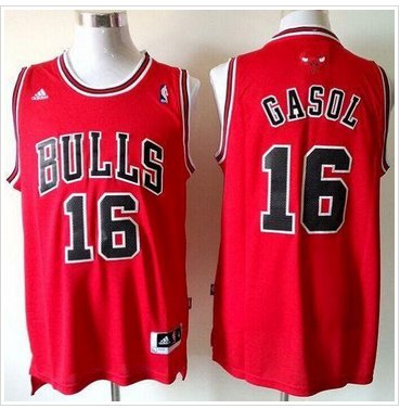 Youth NBA Bulls #16 Pau Gasol Red Revolution 30 Stitched Jersey Youth NBA Bulls #16 Pau Gasol Red Revolution 30 Stitched Jersey