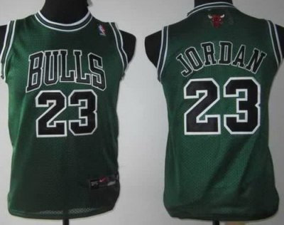 Youth Chicago Bulls 23 Michael Jordan Green NBA Jerseys Youth Chicago Bulls 23 Michael Jordan Green NBA Jerseys