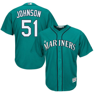 Mariners #51 Randy Johnson Green Cool Base Stitched Youth MLB Jersey Mariners #51 Randy Johnson Green Cool Base Stitched Youth MLB Jersey