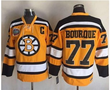 Bruins #77 Ray Bourque Yellow Winter Classic CCM Throwback Stitched NHL Jersey Bruins #77 Ray Bourque Yellow Winter Classic CCM Throwback Stitched NHL Jersey