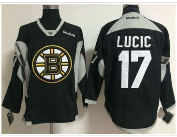 Boston Bruins #17 Milan Lucic Black Practice Stitched NHL Jersey Boston Bruins #17 Milan Lucic Black Practice Stitched NHL Jersey