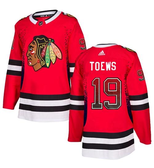 Adidas Blackhawks #19 Jonathan Toews Red Home Authentic Drift Fashion Stitched NHL Jersey Adidas Blackhawks #19 Jonathan Toews Red Home Authentic Drift Fashion Stitched NHL Jersey