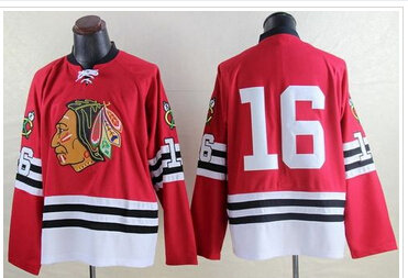 Mitchell And Ness 1960-61 Blackhawks #16 Marcus Kruger Red Throwback Stitched NHL Jersey