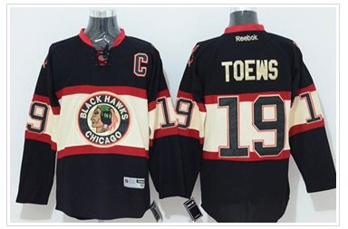 Chicago Blackhawks #19 Jonathan Toews Black New Third Stitched NHL Jersey