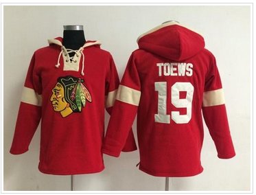 Chicago Blackhawks #19 Jonathan Toews Red Pullover NHL Hoodie