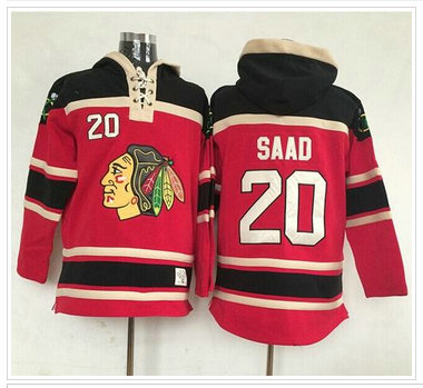Chicago Blackhawks #20 Brandon Saad Red Sawyer Hooded Sweatshirt NHL Jersey Chicago Blackhawks #20 Brandon Saad Red Sawyer Hooded Sweatshirt NHL Jersey