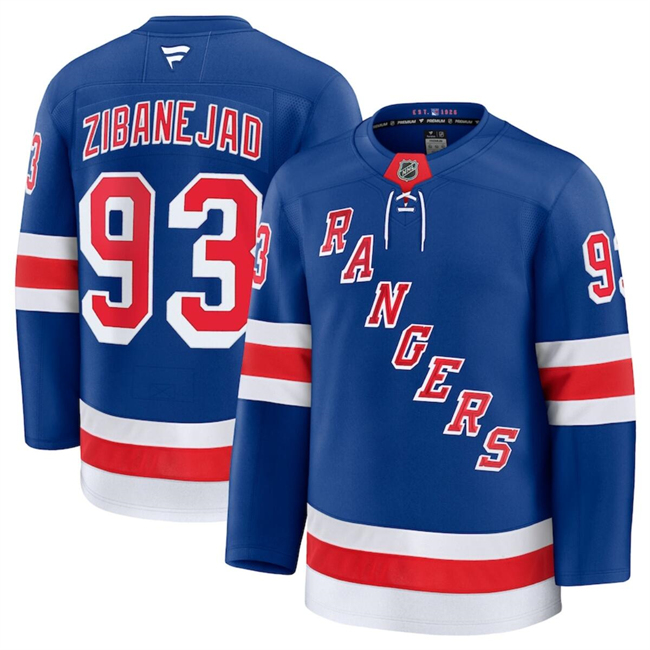 Men's New York Rangers #93 Mika Zibanejad Royal 2024-25 Home Stitched Hockey Jersey Men's New York Rangers #93 Mika Zibanejad Royal 2024-25 Home Stitched Hockey Jersey