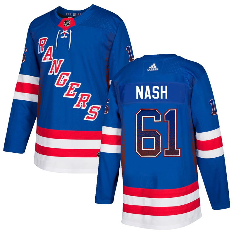 Rangers 61 Rick Nash Blue Drift Fashion Adidas Jersey Rangers 61 Rick Nash Blue Drift Fashion Adidas Jersey