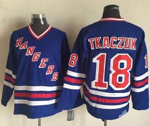Rangers #18 Walt Tkaczuk Blue CCM Heroes of Hockey Alumni Stitched NHL Jersey Rangers #18 Walt Tkaczuk Blue CCM Heroes of Hockey Alumni Stitched NHL Jersey