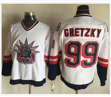 New York Rangers #99 Wayne Gretzky White CCM Statue of Liberty Stitched NHL Jersey New York Rangers #99 Wayne Gretzky White CCM Statue of Liberty Stitched NHL Jersey
