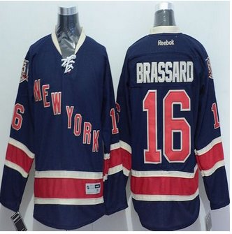 New York Rangers #16 Derick Brassard Navy Blue Alternate Stitched NHL Jersey New York Rangers #16 Derick Brassard Navy Blue Alternate Stitched NHL Jersey