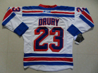 NHL jerseys NY Rangers 23 Drury white NHL jerseys NY Rangers 23 Drury white