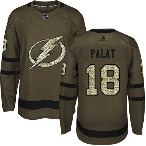 Adidas Lightning #18 Ondrej Palat Green Salute to Service Stitched NHL Jersey Adidas Lightning #18 Ondrej Palat Green Salute to Service Stitched NHL Jersey