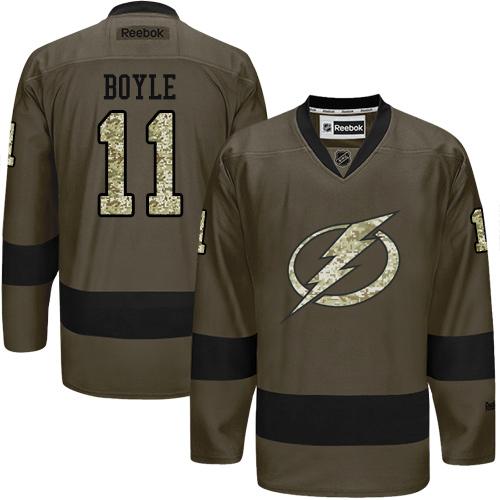 Lightning #11 Brian Boyle Green Salute to Service Stitched NHL Jersey Lightning #11 Brian Boyle Green Salute to Service Stitched NHL Jersey