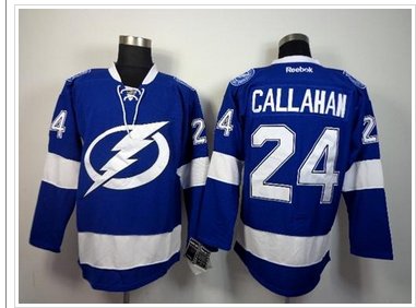 Tampa Bay Lightning #24 Ryan Callahan Blue Stitched NHL Jersey