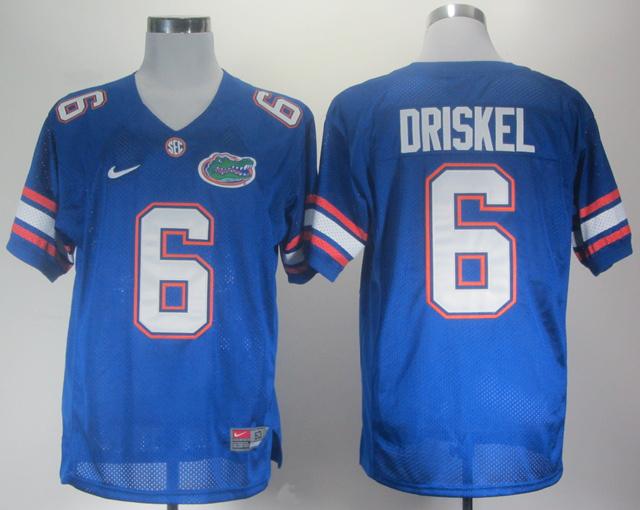 NEW Florida Gators Jeff Driskel 6 Royal Blue College Football Jerseys