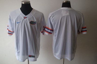 ncaa college florida gators blank white football jersey