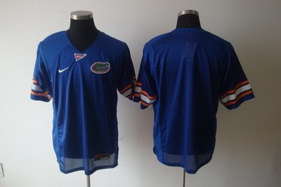 ncaa college florida gators blank blue football jersey