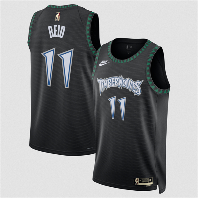 Men's Minnesota Timberwolves #11 Naz Reid Black 2025 Classic Edition Stitched Jersey
