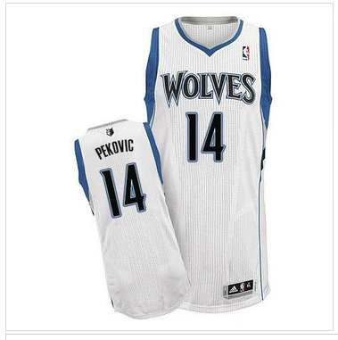 Revolution 30 Minnesota Timberwolves #14 Nikola Pekovic White Stitched NBA Jersey