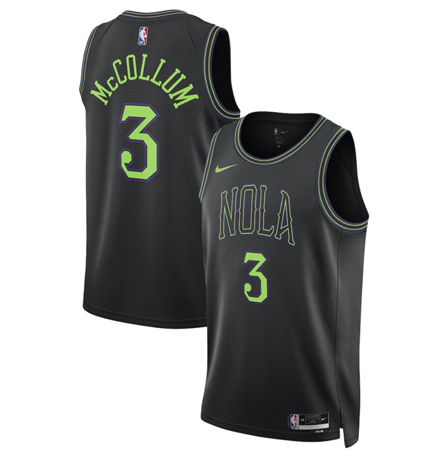 Men's New Orleans Pelicans #3 Jordan Poole Black 2025 26 City Ediiton Stitched Basketball Jersey Men's New Orleans Pelicans #3 Jordan Poole Black 2025 26 City Ediiton Stitched Basketball Jersey