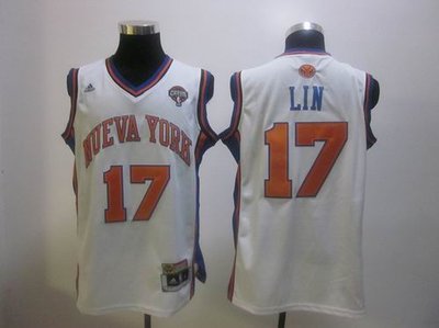 New York Knicks 17 Jeremy Shu-How Lin Latin Nights white Jersey New York Knicks 17 Jeremy Shu-How Lin Latin Nights white Jersey