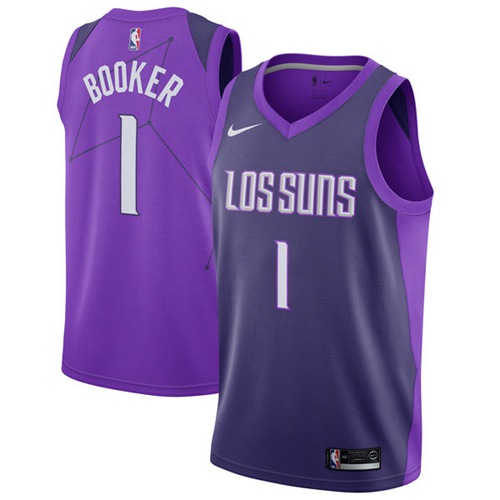 Nike Suns #1 Devin Booker Purple NBA Swingman City Edition Jersey Nike Suns #1 Devin Booker Purple NBA Swingman City Edition Jersey