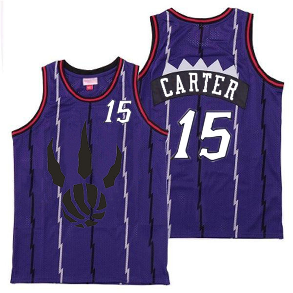 Raptors 15 Vince Carter Purple Throwback Jersey 1 Raptors 15 Vince Carter Purple Throwback Jersey 1