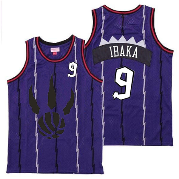 Raptors 9 Serge Ibaka Purple Throwback Jersey 2 Raptors 9 Serge Ibaka Purple Throwback Jersey 2