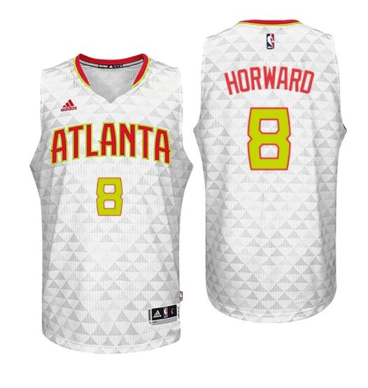 Atlanta Hawks #8 Dwight Howard White Swingman Stitched NBA Jersey